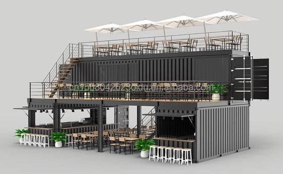Draagbare scheepvaart Modulaire prefab vouwwoningen Berging Uitbreidbaar containerhuis met aangepaste kleur en 3D-model