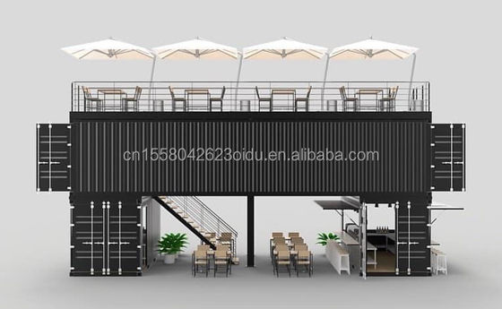 Draagbare scheepvaart Modulaire prefab vouwwoningen Berging Uitbreidbaar containerhuis met aangepaste kleur en 3D-model
