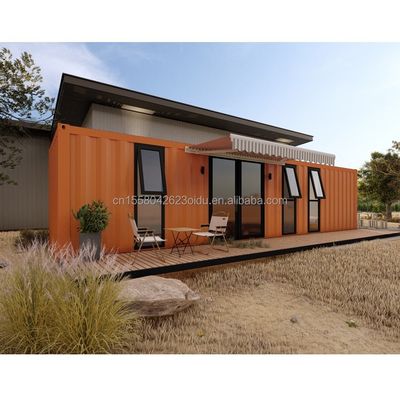 Gegalvaniseerde stalen vierkantbuizen Hoofdstructuur Buiten Modern stalen modulair uitbreidbaar 20ft/40ft Draagbaar Containerhuis
