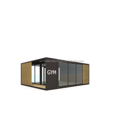 20ft Deluxe Prefabricated Room Prefabricated Container Villa met muur 50/75/100mm Wave Sandwich Panel