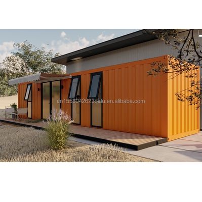 Gegalvaniseerde stalen vierkantbuizen Hoofdstructuur Buiten Modern stalen modulair uitbreidbaar 20ft/40ft Draagbaar Containerhuis