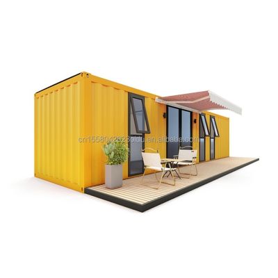 Gegalvaniseerde stalen vierkantbuizen Hoofdstructuur Buiten Modern stalen modulair uitbreidbaar 20ft/40ft Draagbaar Containerhuis