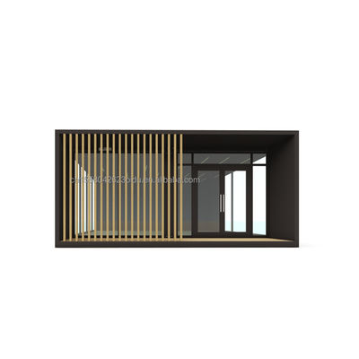 20ft Deluxe Prefabricated Room Prefabricated Container Villa met muur 50/75/100mm Wave Sandwich Panel