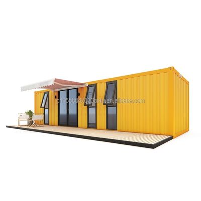 Gegalvaniseerde stalen vierkantbuizen Hoofdstructuur Buiten Modern stalen modulair uitbreidbaar 20ft/40ft Draagbaar Containerhuis