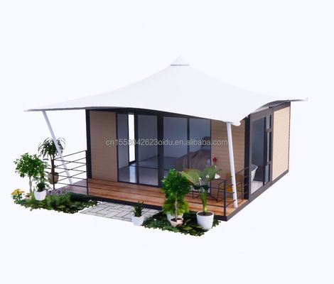 20ft Fast Build Prefab Hotel House Modulair vouwbaar Containerhuis voor kamperen en vouwbare tuin