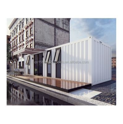 Gegalvaniseerde stalen vierkantbuizen Hoofdstructuur Buiten Modern stalen modulair uitbreidbaar 20ft/40ft Draagbaar Containerhuis