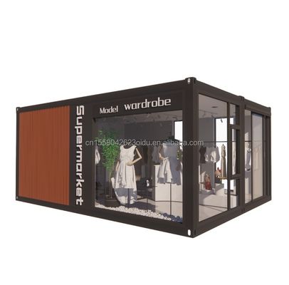 Muur 100 mm Wave Sandwich Panel Hotel Container Store Aanpasbaar Vlak Verpakking Snelle installatie Prefab huis