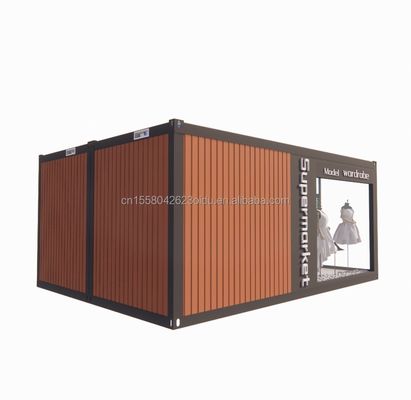 Muur 100 mm Wave Sandwich Panel Hotel Container Store Aanpasbaar Vlak Verpakking Snelle installatie Prefab huis