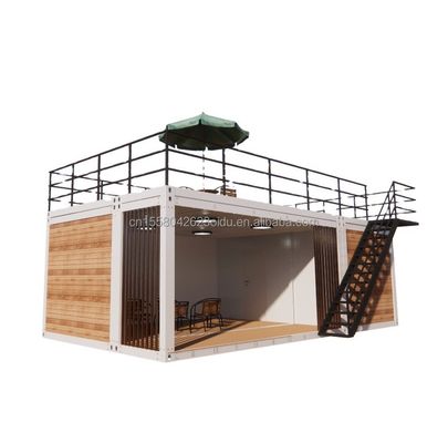 2-slaapkamer Container Mobiele Huis 20ft Houten Luxe Tuin Studio met Plane Packaging