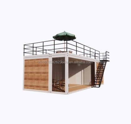 2-slaapkamer Container Mobiele Huis 20ft Houten Luxe Tuin Studio met Plane Packaging