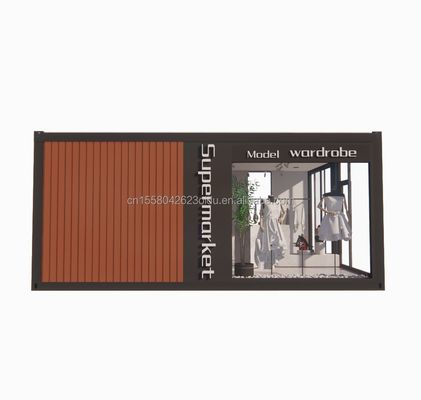 Muur 100 mm Wave Sandwich Panel Hotel Container Store Aanpasbaar Vlak Verpakking Snelle installatie Prefab huis
