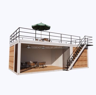 2-slaapkamer Container Mobiele Huis 20ft Houten Luxe Tuin Studio met Plane Packaging