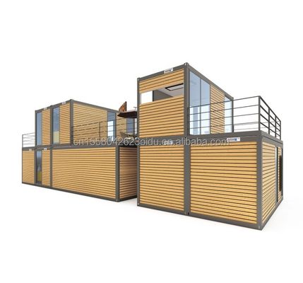 Modern ontwerp 20ft of 40ft Food Bar Cafe Supermarkt Store Container Store Aanpasbaar Vlak Pakket Prefab huis