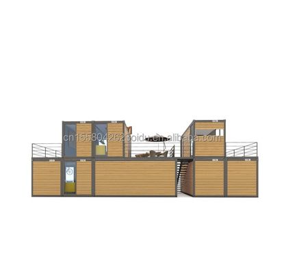 Modern ontwerp 20ft of 40ft Food Bar Cafe Supermarkt Store Container Store Aanpasbaar Vlak Pakket Prefab huis