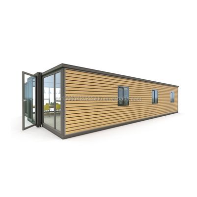 50/75/100mm Wave Sandwich Panel Moderne uitbreidbare 3 slaapkamers Prefab Containerhuis voor hotels