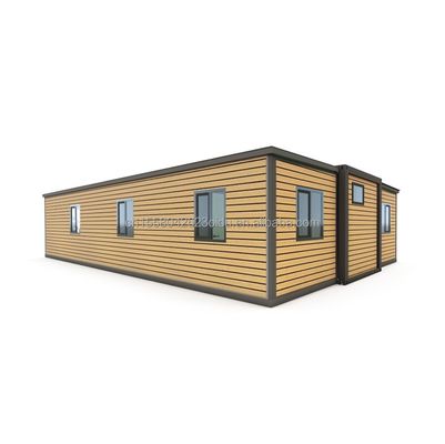 50/75/100mm Wave Sandwich Panel Moderne uitbreidbare 3 slaapkamers Prefab Containerhuis voor hotels