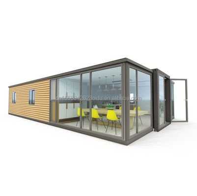 50/75/100mm Wave Sandwich Panel Moderne uitbreidbare 3 slaapkamers Prefab Containerhuis voor hotels
