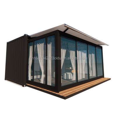 Wand 50/75/100mm Wave Sandwich Panel Luxe Modulair Draagbaar Prefab Containerhuis met toilet Modern Hotel Design