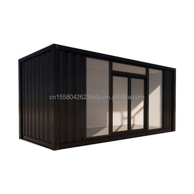 Hotel geassembleerd flat-pakket 20ft container mobiele huis frame sandwich paneel en luxe prefab huis met korting