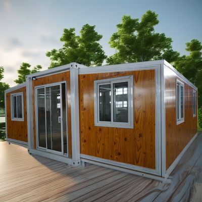 Houten 2 3 4 5 slaapkamer Prefab Villa aangepast kleurontwerp 20ft 40ft Waterdicht Prefab Uitbreidbare Containerhuis