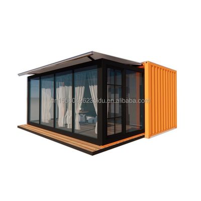 Wand 50/75/100mm Wave Sandwich Panel Luxe Modulair Draagbaar Prefab Containerhuis met toilet Modern Hotel Design