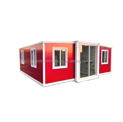 Houten 2 3 4 5 slaapkamer Prefab Villa aangepast kleurontwerp 20ft 40ft Waterdicht Prefab Uitbreidbare Containerhuis