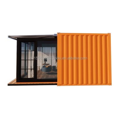 Wand 50/75/100mm Wave Sandwich Panel Luxe Modulair Draagbaar Prefab Containerhuis met toilet Modern Hotel Design