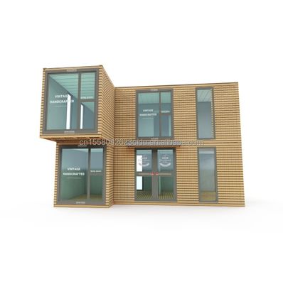 Moderne prefab double-story boerderij voor buiten kantoor woning gemaakt van sandwich paneel en gegalvaniseerd stalen buiging