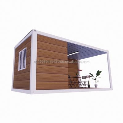 Staalstructuur Frame Gelast 20ft Flat Pack Geassembleerde Container Mobiele Huis voor Hotel Eenvoudig en luxe Tuinhuis