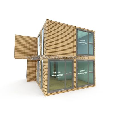 Moderne prefab double-story boerderij voor buiten kantoor woning gemaakt van sandwich paneel en gegalvaniseerd stalen buiging