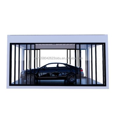 Crystal Glass Shop Design 20ft mobiel geprefabriceerd huis met gegalvaniseerd stalen buigwerk 180g en aluminium-alloy ramen