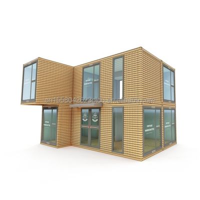 Moderne prefab double-story boerderij voor buiten kantoor woning gemaakt van sandwich paneel en gegalvaniseerd stalen buiging