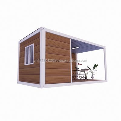 Staalstructuur Frame Gelast 20ft Flat Pack Geassembleerde Container Mobiele Huis voor Hotel Eenvoudig en luxe Tuinhuis