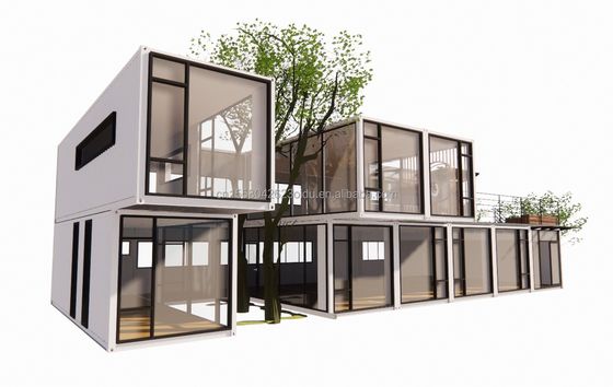 Container Mobil House School Cafeteria Flat Packaging met aangepaste kleur en ontwerp