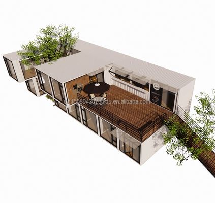 Container Mobil House School Cafeteria Flat Packaging met aangepaste kleur en ontwerp