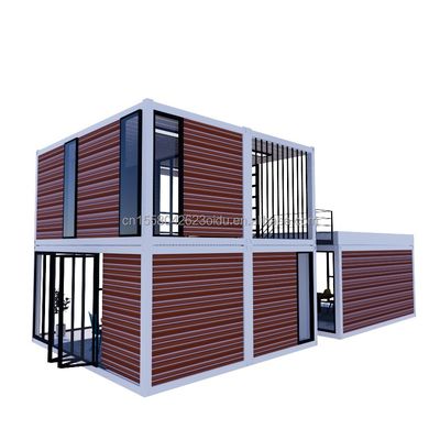 20ft Draagbare Kiosk Gemodificeerd Prefab Modulaire Koffieshop Verzending Container Bar klein huisje 3 slaapkamers ontworpen voor Hotel