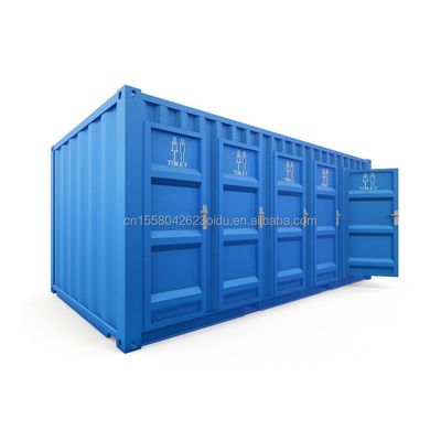 Moderne ontwerp Flat Pack Container voor publiek in 20ft Mobile Trailer Badkamer Kamperen en Beyond Your Imagination