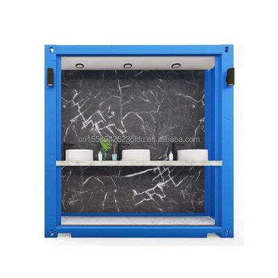Moderne ontwerp Flat Pack Container voor publiek in 20ft Mobile Trailer Badkamer Kamperen en Beyond Your Imagination