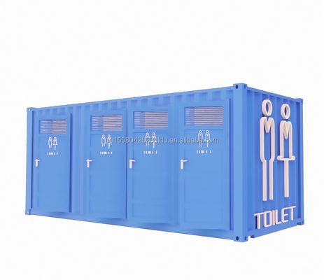 Moderne ontwerp Flat Pack Container voor publiek in 20ft Mobile Trailer Badkamer Kamperen en Beyond Your Imagination