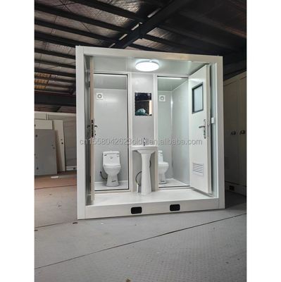 Flat Pack Container voor draagbaar buitentoilet Gemodificeerde scheepvaartcontainerstijl gemaakt van staal en sandwichpaneel