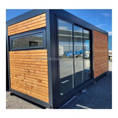 Moderne uitbreidbare stalen frame draagbare prefabricated container huis met slaapkamers voor buiten gemaakt van sandwich paneel