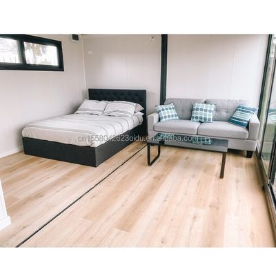 Moderne uitbreidbare stalen frame draagbare prefabricated container huis met slaapkamers voor buiten gemaakt van sandwich paneel
