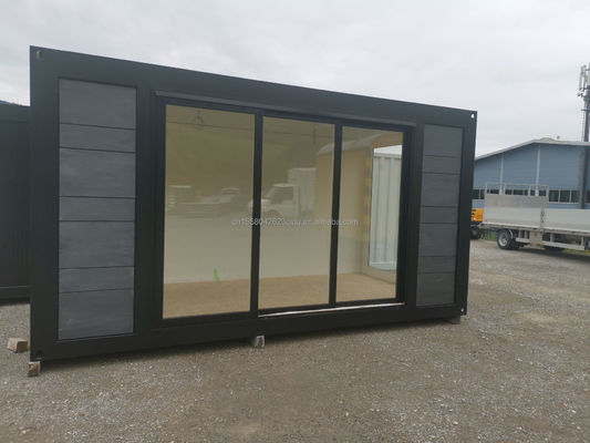 Aluminium-alloy vensters gebruikt in 20 voet luxe prefab houten huis met keuken en badkamer