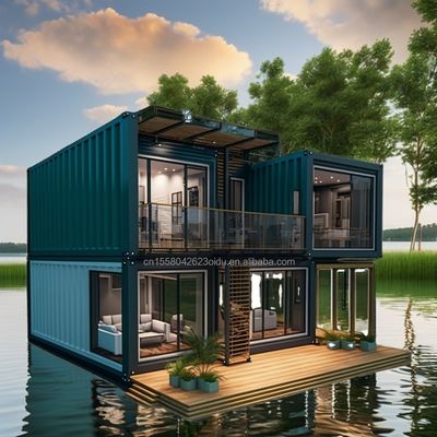 Stalen sandwichpaneel geprefabriceerde houten villa Containerhuis met modern ontwerp en uitbreidbare kenmerken