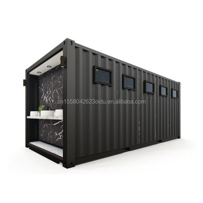 Stalen openbare toiletten Flat Pack Customized Modern Design Prefab Containerhuis voor hoteltoepassingen Customized Color