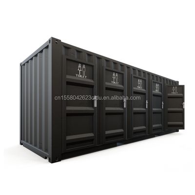 Stalen openbare toiletten Flat Pack Customized Modern Design Prefab Containerhuis voor hoteltoepassingen Customized Color
