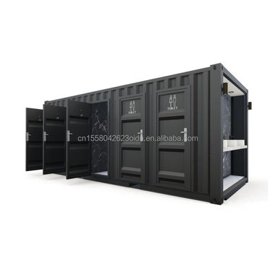 Stalen openbare toiletten Flat Pack Customized Modern Design Prefab Containerhuis voor hoteltoepassingen Customized Color