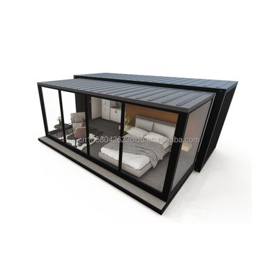 Gepersonaliseerde kleur EU Draagbaar 20ft uitbreidbaar containerhuis voor koppels of hotels en aluminium-allegiven ramen