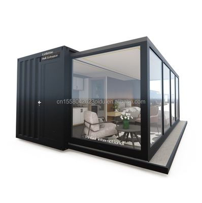 Gepersonaliseerde kleur EU Draagbaar 20ft uitbreidbaar containerhuis voor koppels of hotels en aluminium-allegiven ramen
