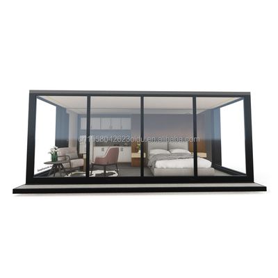 Gepersonaliseerde kleur EU Draagbaar 20ft uitbreidbaar containerhuis voor koppels of hotels en aluminium-allegiven ramen